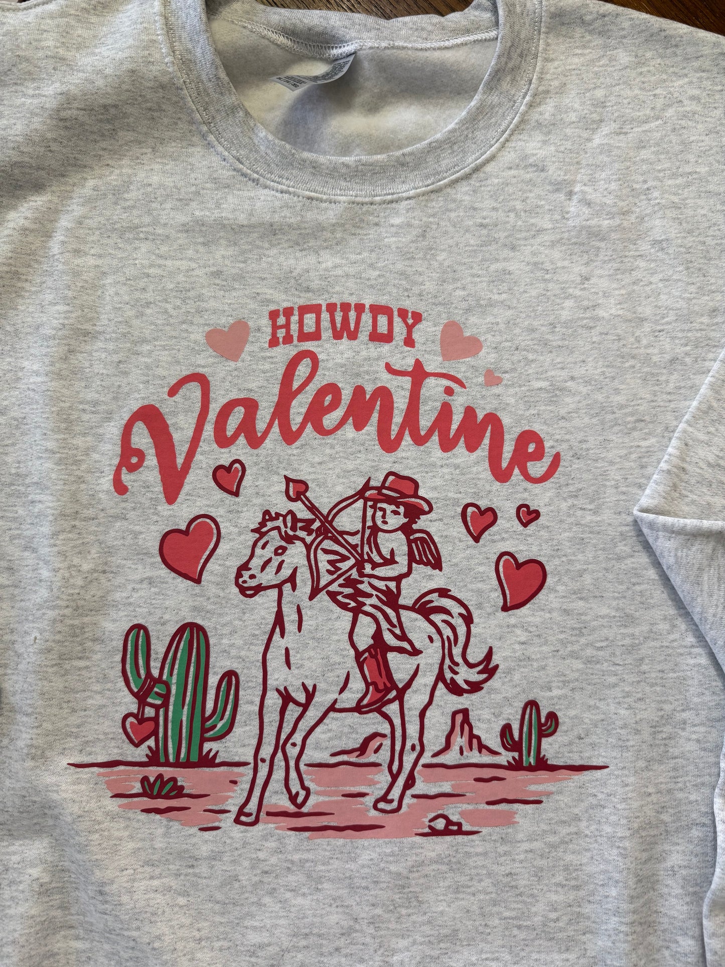 Adult Howdy Valentine sweatshirt