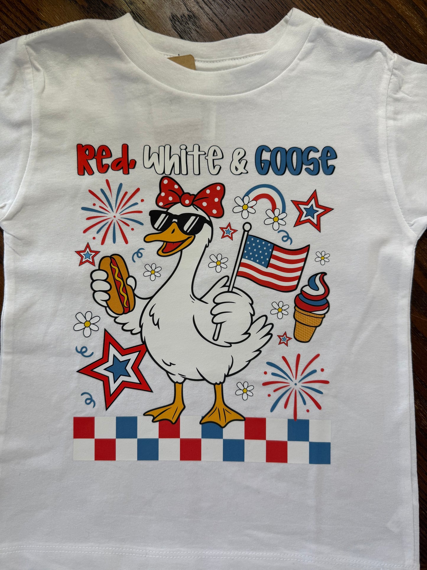 Youth Red White and Goose
