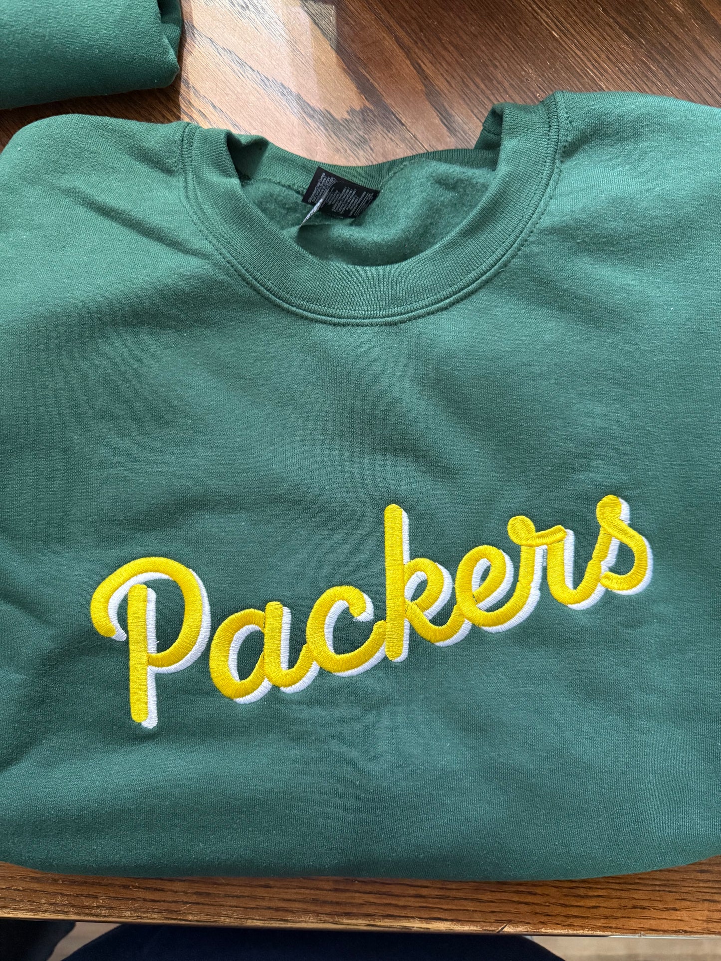 Embroidered Packers Crewneck Sweatshirt