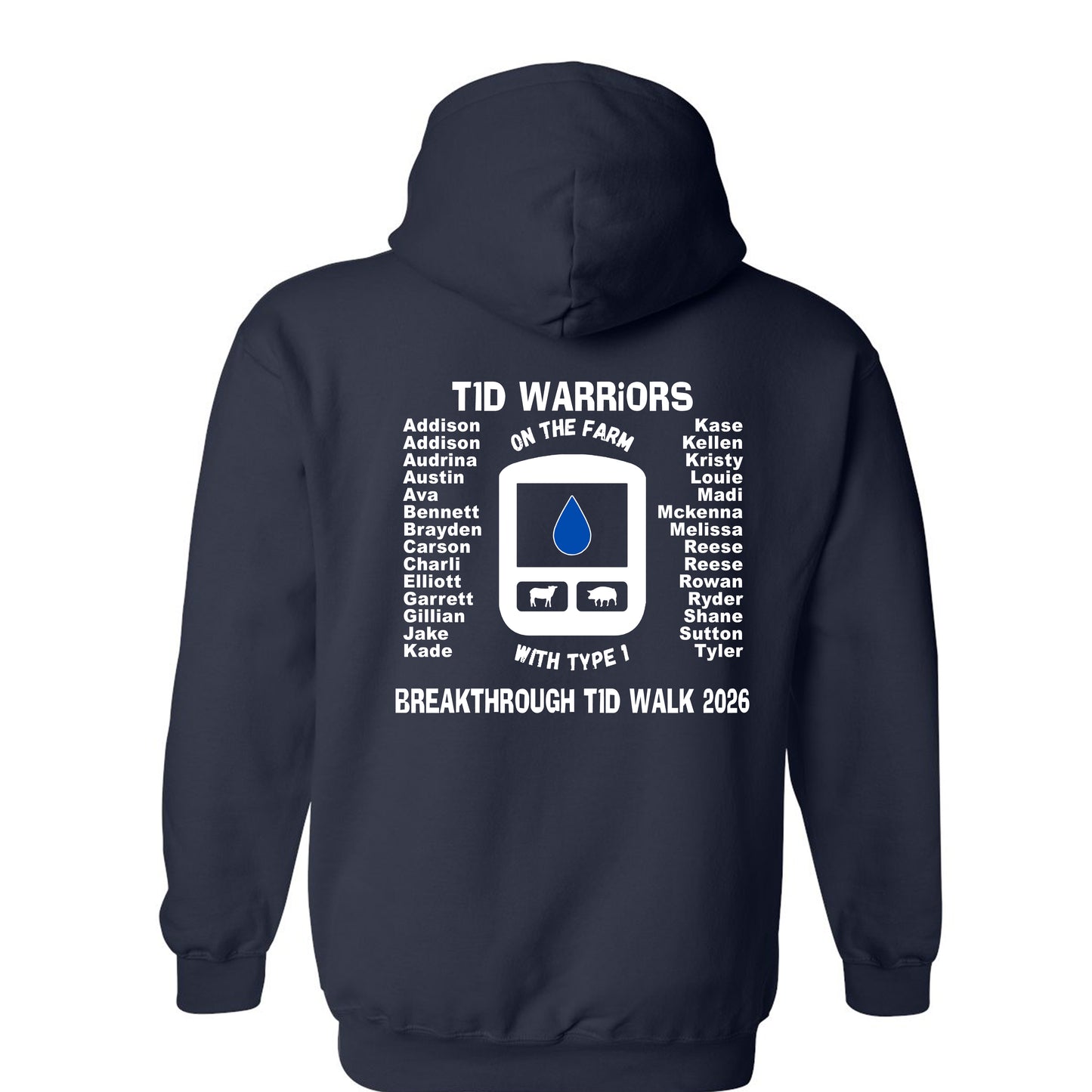 Hintze Farm T1D Walk Hooded Sweatshirt