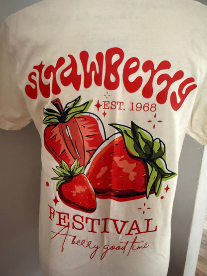 Adult Strawberry festival tee