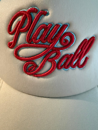 Play Ball foam trucker hat
