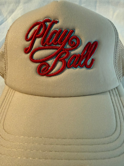 Play Ball foam trucker hat