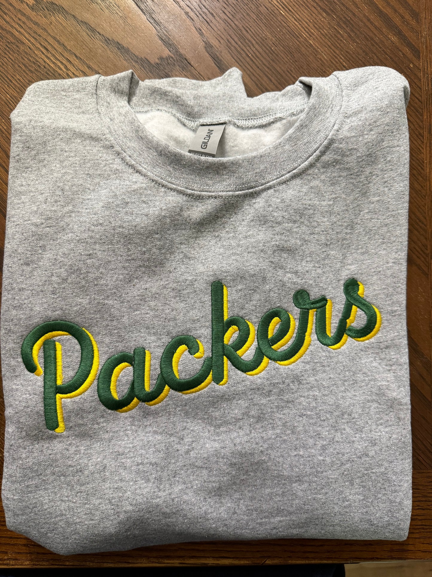 Embroidered Packers Crewneck Sweatshirt