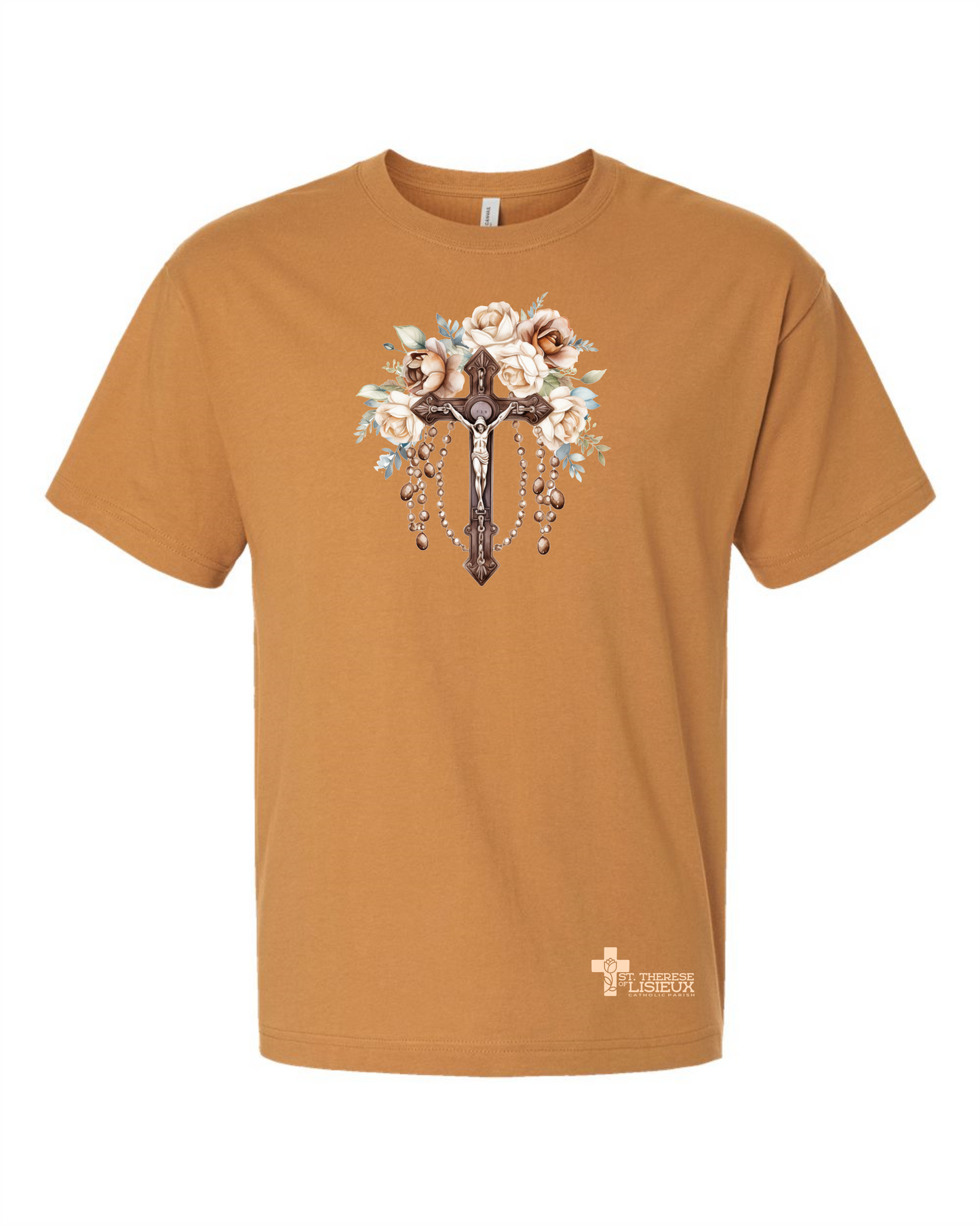 Unisex Crucifix with Roses