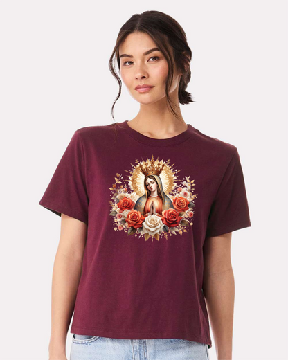 Women’s Cut Tee: Blessed Virgin Mary