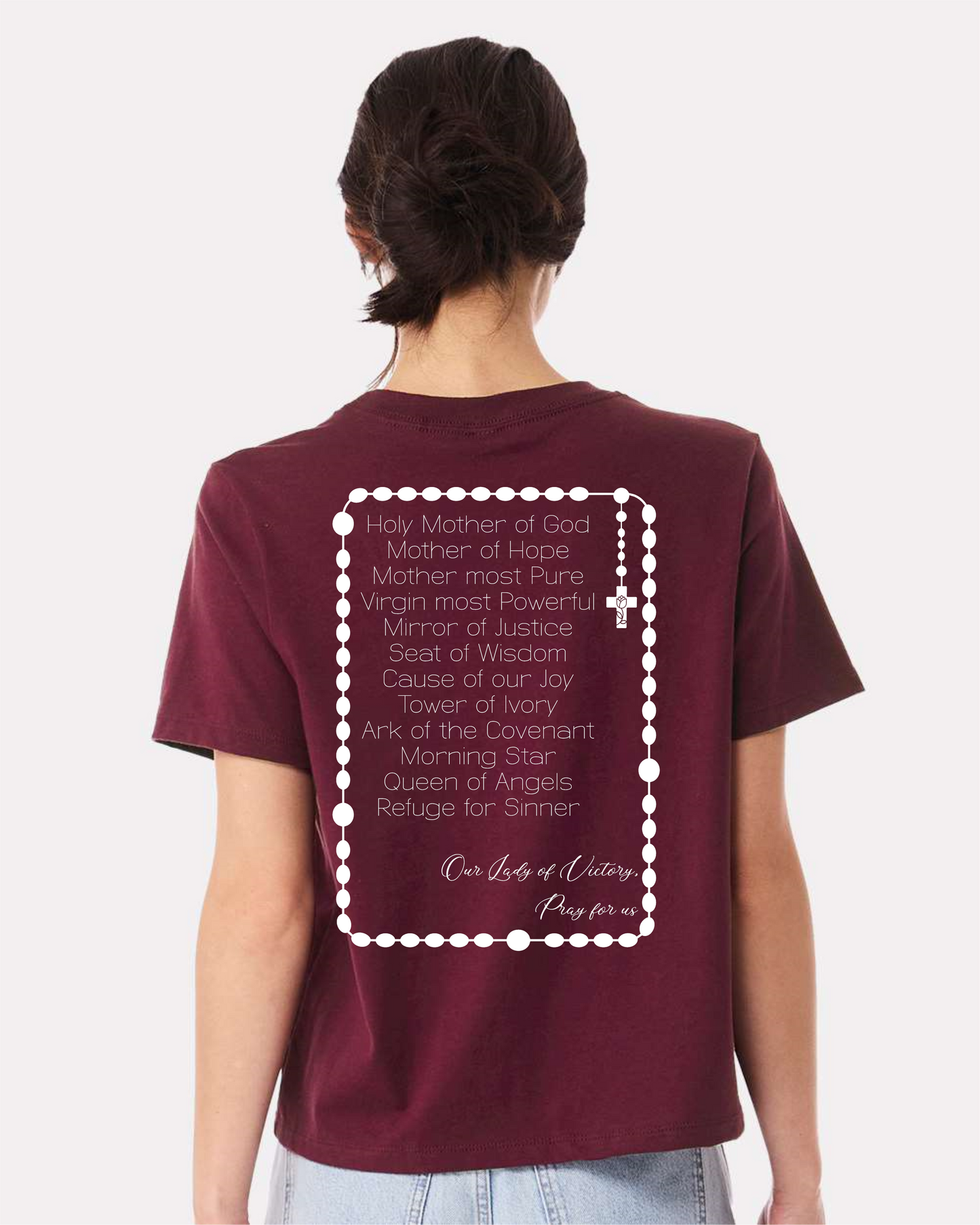 Women’s Cut Tee: Blessed Virgin Mary